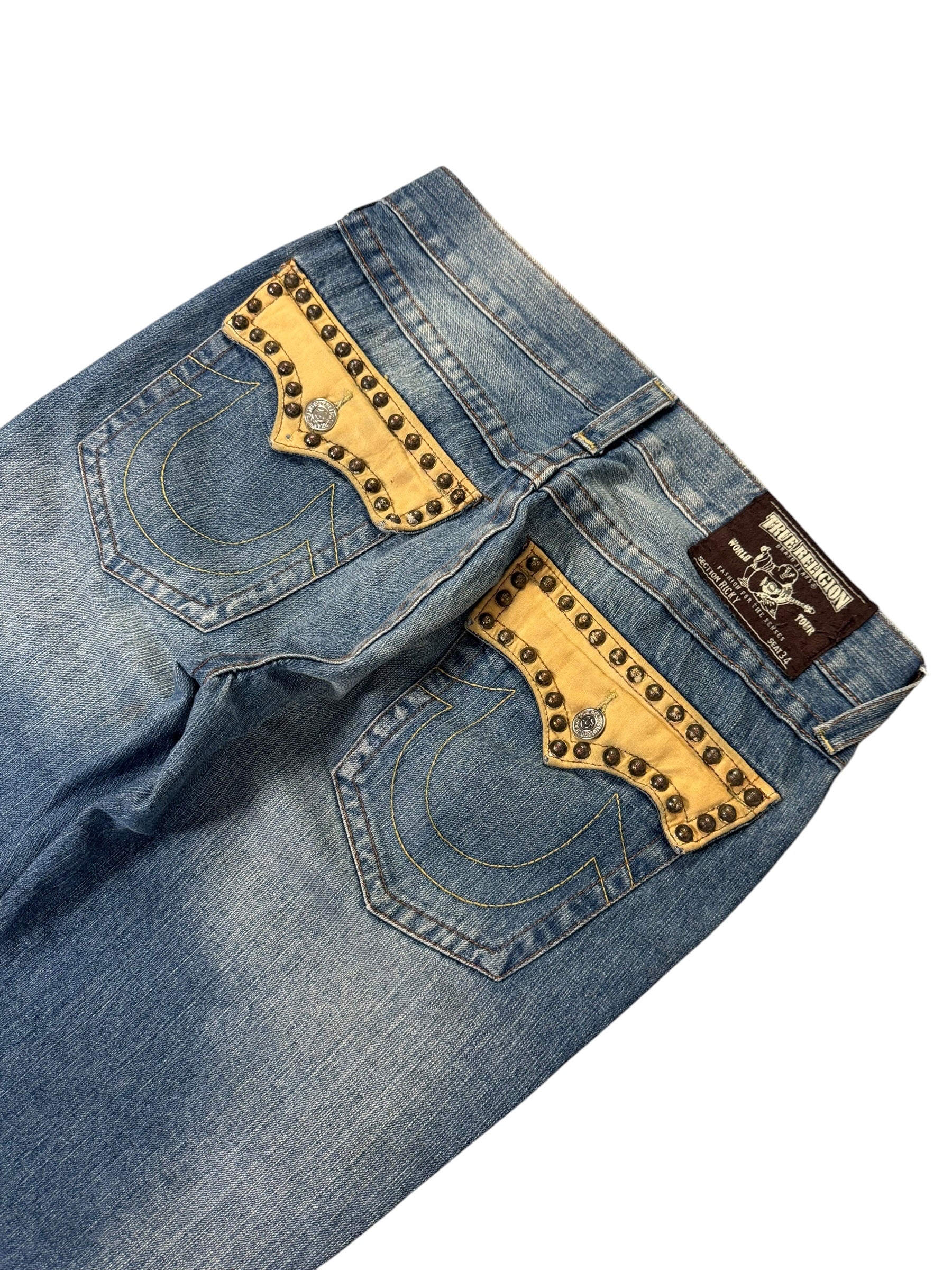 True Religion Washed Flared Jeans (L-XL)