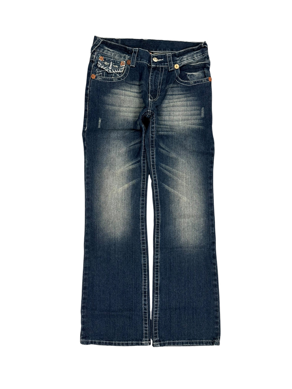 True Religion washed Bootcut Jeans (M-L)