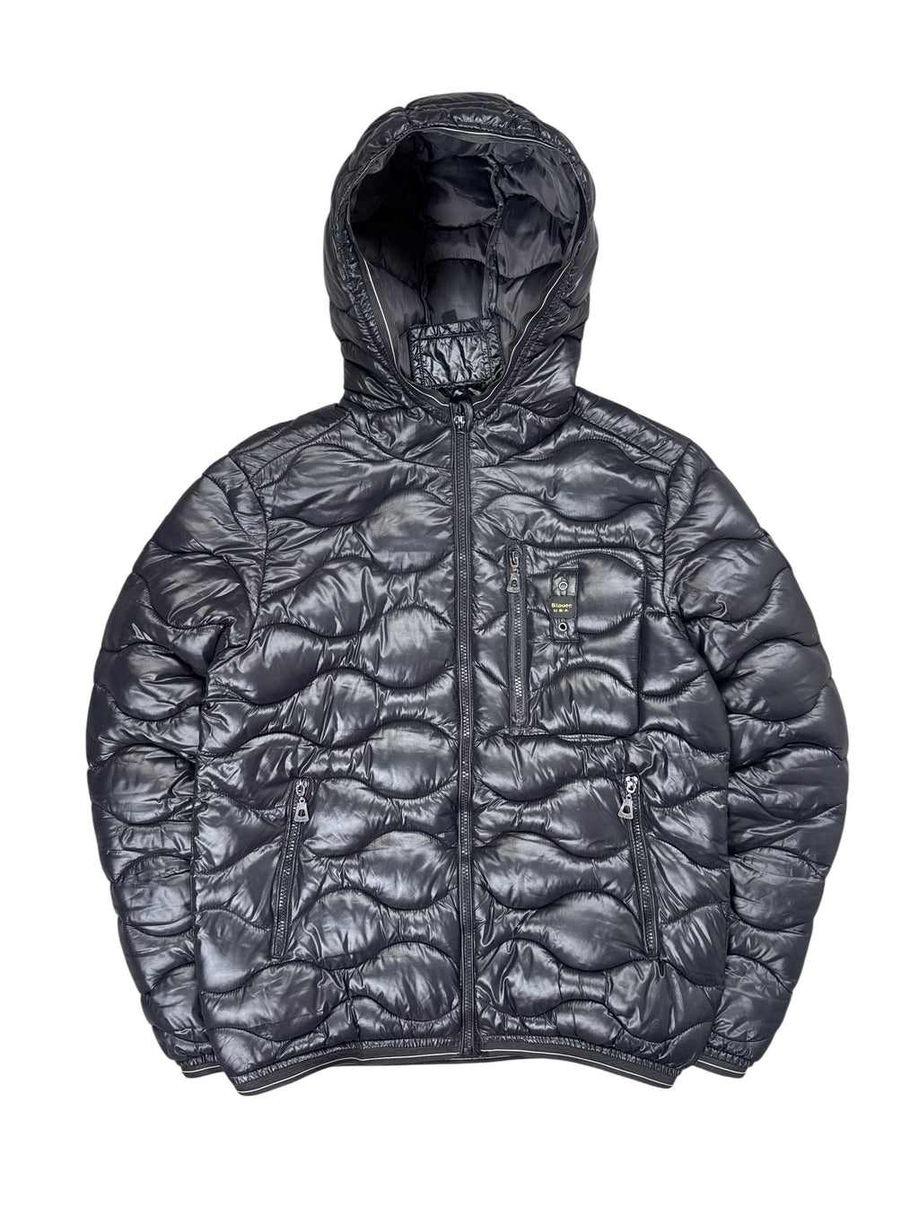 Blauer Puffer Jacke (S)