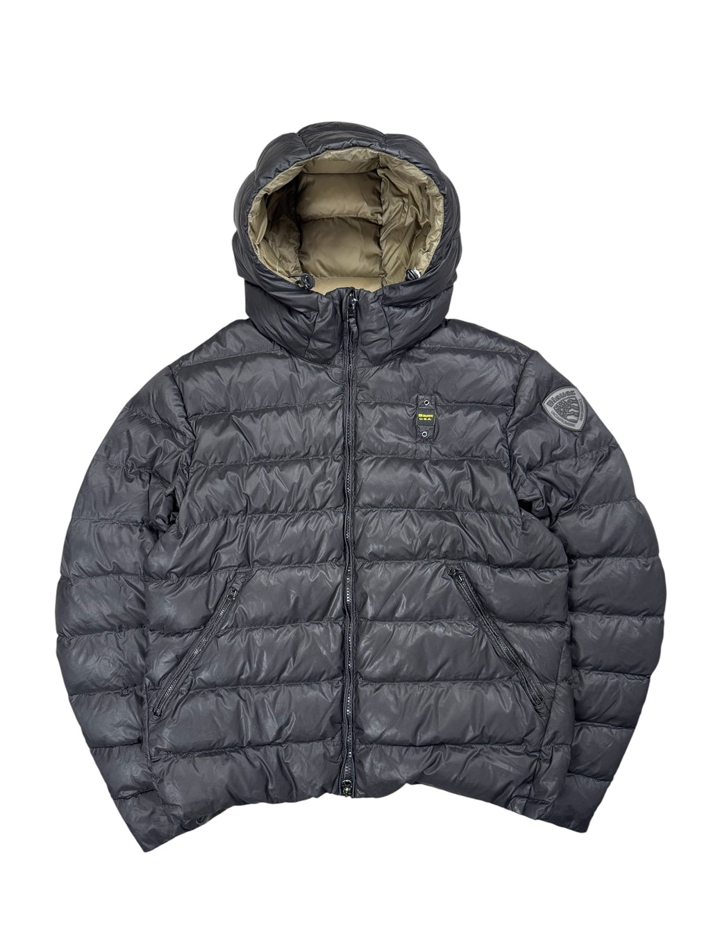 Blauer Puffer Jacke (XL)