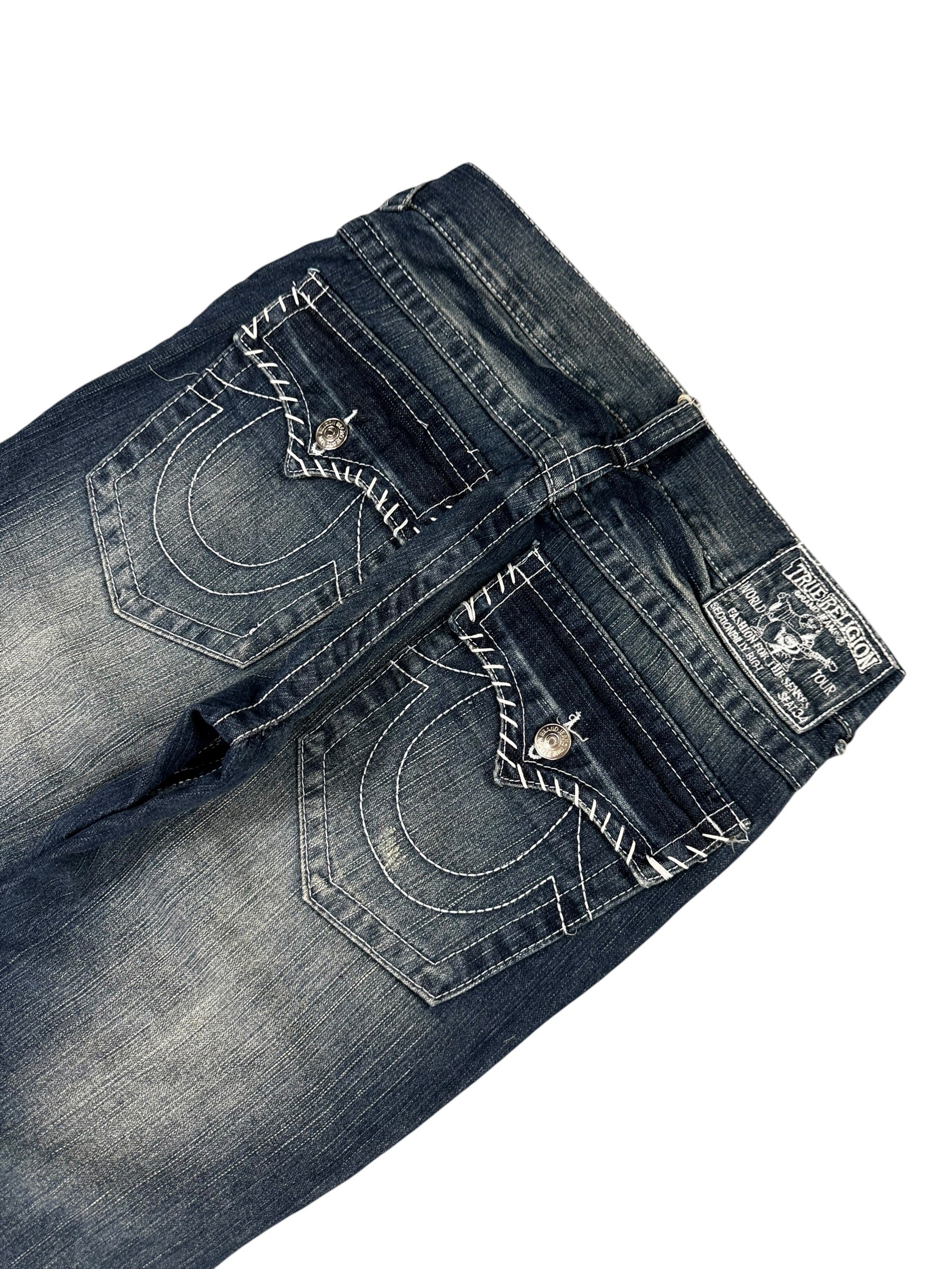 True Religion washed Bootcut Jeans (M-L)