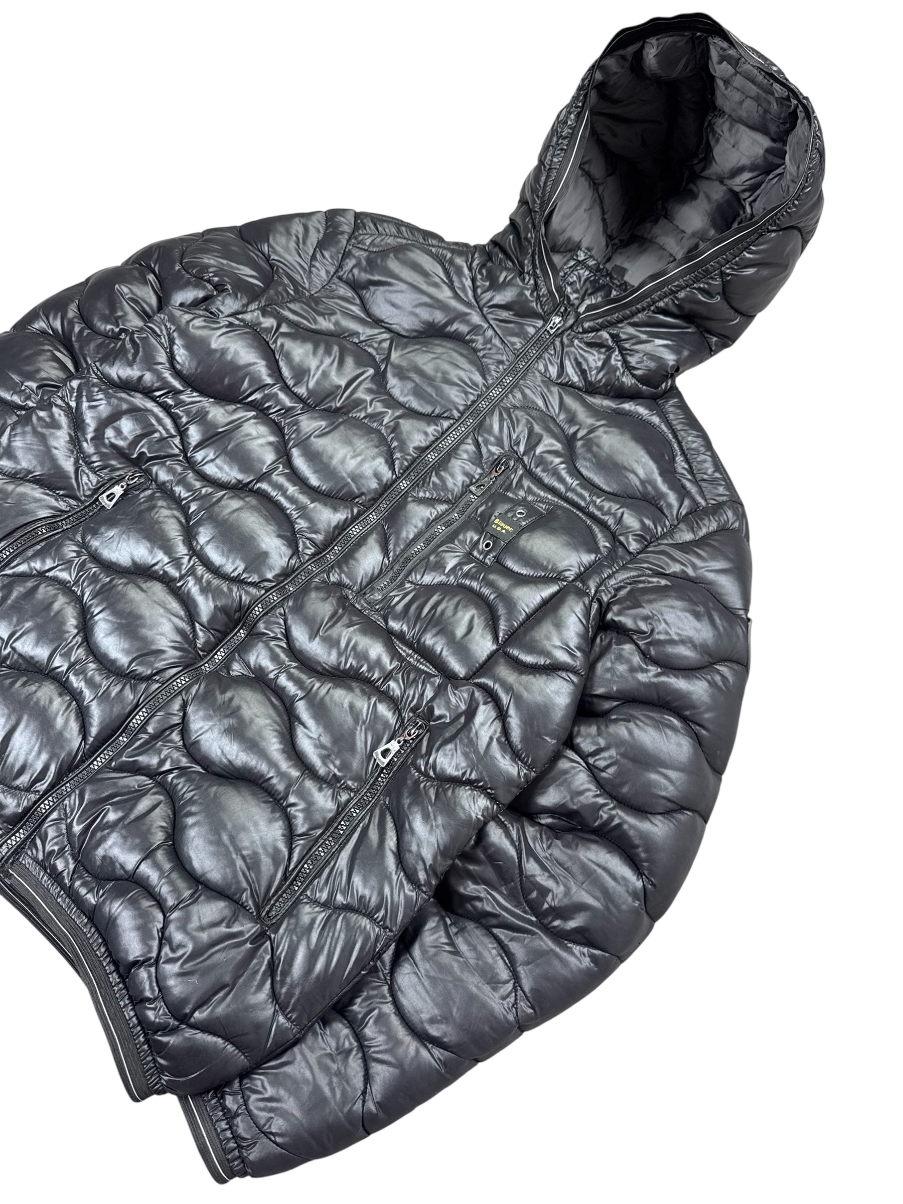 Blauer Puffer Jacke (S)