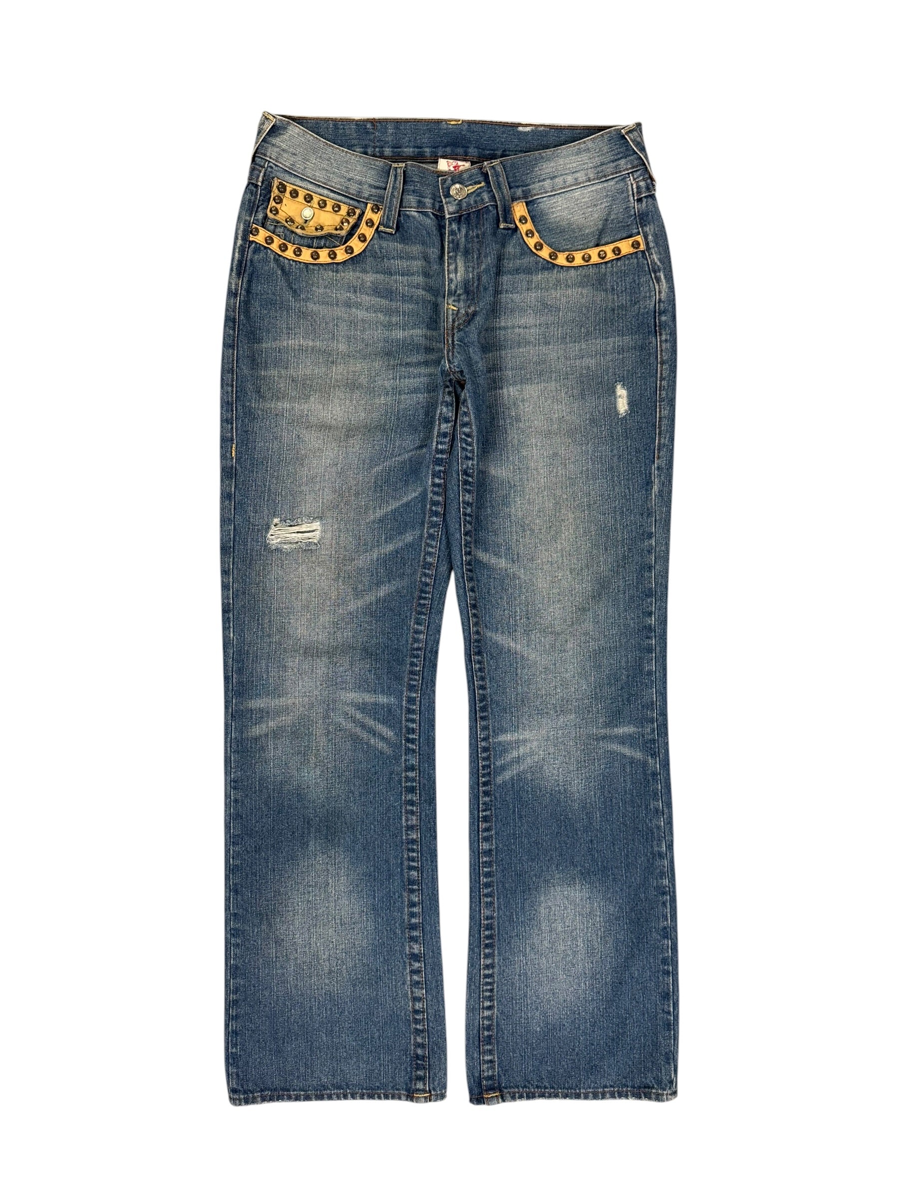 True Religion Washed Flared Jeans (L-XL)